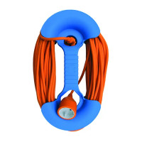 Ручка держатель Electraline для шнуров цвет синий