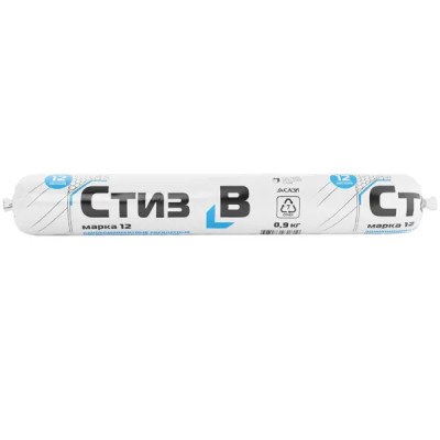 Герметик акриловый для окон Сазиласт Стиз В цвет светло-серый 0.9 кг