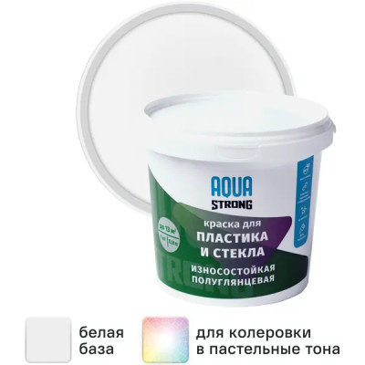 Краска по стеклу и пластику Nevel Silver гянцевая цвет белый 1 кг