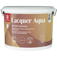 Лак интерьерный Tikkurila Lacquer Aqua База EP бесцветный матовый 9 л