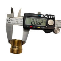 Переходник для смесителя BOUTTE латунный М24 НР - М22 ВР - 1/2\