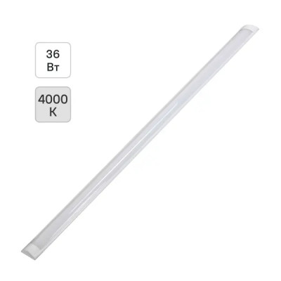 Светильник линейный светодиодный IEK ДБО5002 1200 мм 36 Вт, нейтральный белый свет