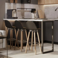 Рейлинг Delinia ID 90 см сталь цвет чёрный