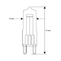 Лампа галогенная Camelion CL G9 25 Вт