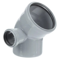 Отвод 110x45град выход 50 левый