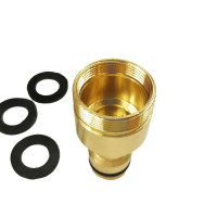 Переходник быстросъёмный для смесителя под аэратор BOUTTE М24 НР - М22 ВР латунный