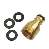 Переходник быстросъёмный для смесителя под аэратор BOUTTE М24 НР - М22 ВР латунный