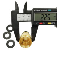 Переходник быстросъёмный для смесителя под аэратор BOUTTE М24 НР - М22 ВР латунный