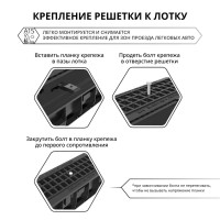 Решетка к каналам DN100 пластиковая 0.5 м