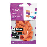 Соединительный изолирующий зажим Duwi СИЗ-3 2.5-6 мм цвет оранжевый 10 шт.
