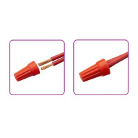 Соединительный изолирующий зажим Duwi СИЗ-5 4.5-14 мм цвет красный 10 шт.
