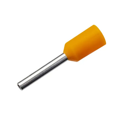Наконечник штыревой втулочный изолированный Duwi Е0508 НШВИ 0.5-8 мм цвет оранжевый 25 шт.