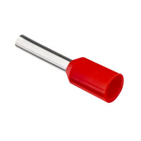Наконечник штыревой втулочный изолированный Duwi Е1008 НШВИ 1-8 мм цвет красный 25 шт.