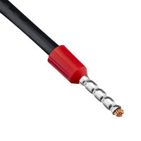 Наконечник штыревой втулочный изолированный Duwi Е1008 НШВИ 1-8 мм цвет красный 25 шт.