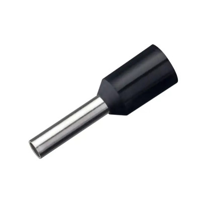 Наконечник штыревой втулочный изолированный Duwi Е1508 НШВИ 1.5-8 мм цвет черный 25 шт.