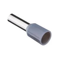 Наконечник штыревой втулочный изолированный Duwi Е4009 НШВИ 4-9 мм цвет серый 25 шт.