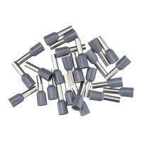 Наконечник штыревой втулочный изолированный Duwi Е4009 НШВИ 4-9 мм цвет серый 25 шт.