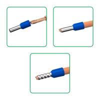 Наконечник штыревой втулочный изолированный Duwi Е2508 НШВИ 2.5-8 мм цвет синий 25 шт.