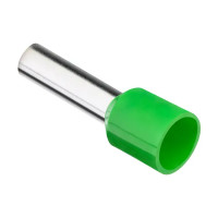 Наконечник штыревой втулочный изолированный Duwi Е6012 НШВИ 6-12 мм цвет зеленый 25 шт.