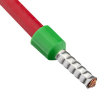 Наконечник штыревой втулочный изолированный Duwi Е6012 НШВИ 6-12 мм цвет зеленый 25 шт.