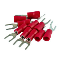 Наконечник вилочный изолированный Duwi НВИ 1.5-4 мм цвет красный 10 шт.
