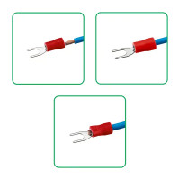 Наконечник вилочный изолированный Duwi НВИ 1.5-4 мм цвет красный 10 шт.