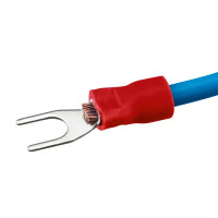 Наконечник вилочный изолированный Duwi НВИ 1.5-4 мм цвет красный 10 шт.