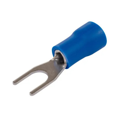 Наконечник вилочный изолированный Duwi НВИ 2.5-4 мм цвет синий 10 шт.