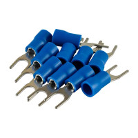 Наконечник вилочный изолированный Duwi НВИ 2.5-4 мм цвет синий 10 шт.