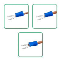 Наконечник вилочный изолированный Duwi НВИ 2.5-4 мм цвет синий 10 шт.