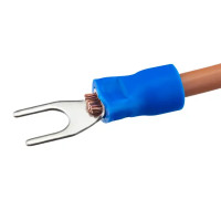 Наконечник вилочный изолированный Duwi НВИ 2.5-4 мм цвет синий 10 шт.