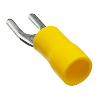 Наконечник вилочный изолированный Duwi НВИ 6-4 мм цвет желтый 10 шт.