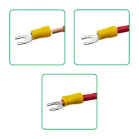 Наконечник вилочный изолированный Duwi НВИ 6-4 мм цвет желтый 10 шт.