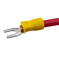 Наконечник вилочный изолированный Duwi НВИ 6-4 мм цвет желтый 10 шт.