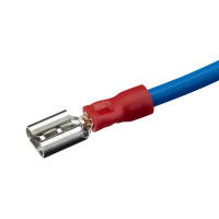 Разъем плоский изолированный мама Duwi РпИм 1.5-6.3 мм цвет красный 10 шт.