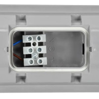 Светильник линейный светодиодный влагозащищенный IEK ДСП1305 600 мм 18 Вт, холодный белый свет