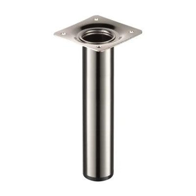 Ножка круглая 150х30 мм сталь максимальная нагрузка 50 кг цвет никель