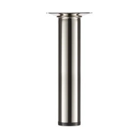 Ножка круглая 150х30 мм сталь максимальная нагрузка 50 кг цвет никель