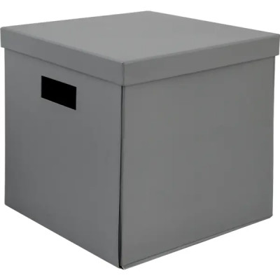 Коробка складная 31x31x30 см картон цвет серый