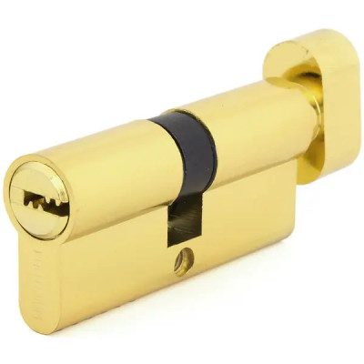 Цилиндр Palladium BK PB, 35х35, ключ/вертушка, цвет золотистый
