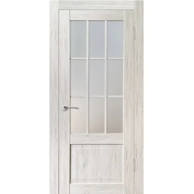 Дверь межкомнатная Амелия остеклённая ПВХ ламинация цвет рустик серый 90x200 см (с замком и петлями)