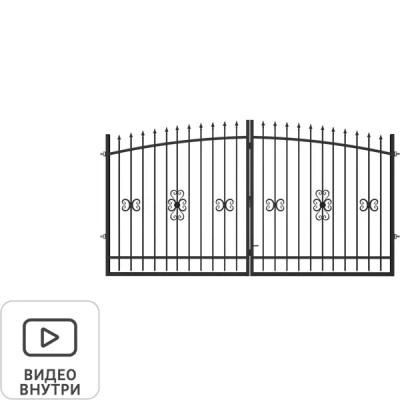 Ворота Адель 3.6х1.9м с фурнитурой