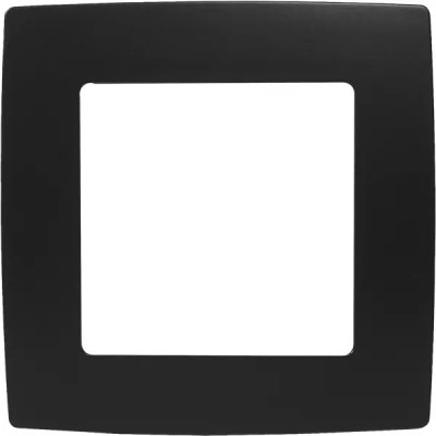 Рамка для розеток и выключателей Эра 12-5001-05 1 пост цвет черный