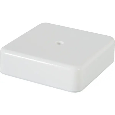 Распределительная коробка открытая IEK 75×75×20 мм 2 ввода IP20 цвет белый