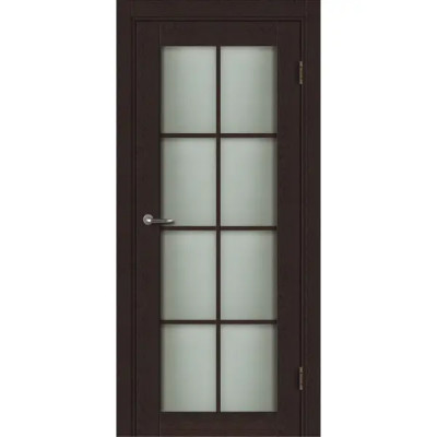Дверь межкомнатная Пьемонт остекленная CPL ламинация цвет дуб оверленд 90x200 см (с замком и петлями)