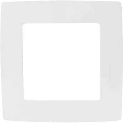 Рамка для розеток и выключателей Эра 12-5001-01 1 пост цвет белый