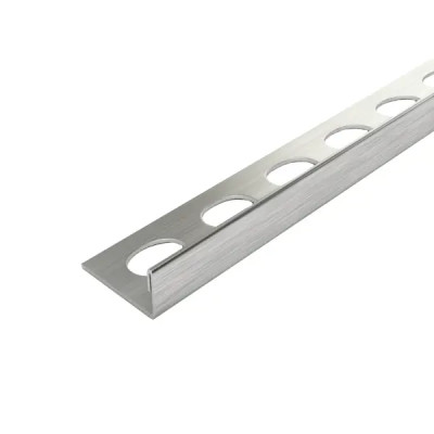 Уголок окантовочный для плитки Alprofi ПК 01-10НС.2700.001 270 см нержавеющая сталь цвет серый