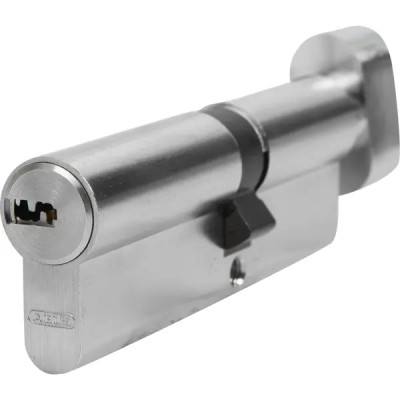 Цилиндр Abus KD6N Z50/K40, 50x40 мм, ключ/вертушка, цвет никель