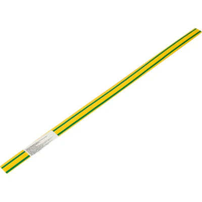 Термоусадочная трубка Skybeam ТУТнг 2:1 12/6 мм 0.5 м цвет желто-зеленый