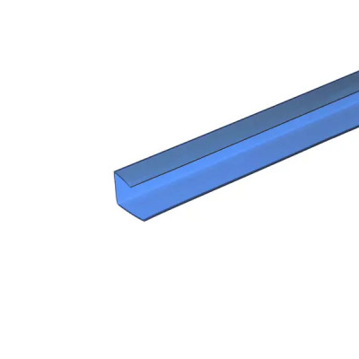 Профиль торцевой Колибри 6 мм синий 2.1 м